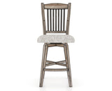 Canadel Champlain Swivel Counter Stool 7232 in FP Crypton® and 72 Heritage Nature, front view