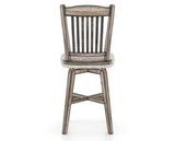 Canadel Champlain Swivel Counter Stool 7232 in FP Crypton® and 72 Heritage Nature, back view