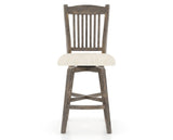 Canadel Champlain Swivel Counter Stool 7232 in FT InsideOut® and 08 Shadow, front view