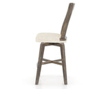 Canadel Champlain Swivel Counter Stool 7232 in FT InsideOut® and 08 Shadow, side view