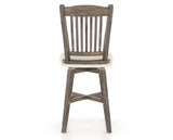 Canadel Champlain Swivel Counter Stool 7232 in FT InsideOut® and 08 Shadow, back view