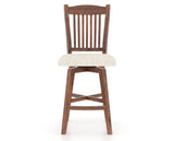 Canadel Champlain Swivel Counter Stool 7232 in FT InsideOut® and 33 Spice Washed, front view