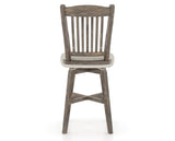 Canadel Champlain Swivel Counter Stool 7232 in TB Fabric and 08 Shadow, back view