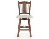 Canadel Champlain Swivel Counter Stool 7232 in TB Fabric and 33 Spice Washed, front view