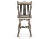 Canadel Champlain Swivel Counter Stool 7232 in TB Fabric and 72 Heritage Nature, back view