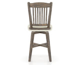 Canadel Champlain Swivel Counter Stool 7232 in TW Fabric and 08 Shadow, back view