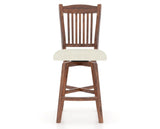 Canadel Champlain Swivel Counter Stool 7232 in TW Fabric and 33 Spice Washed, front view