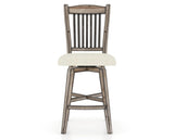 Canadel Champlain Swivel Counter Stool 7232 in TW Fabric and 72 Heritage Nature, front view