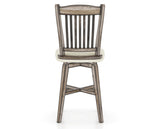 Canadel Champlain Swivel Counter Stool 7232 in TW Fabric and 72 Heritage Nature, back view