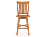 Canadel Swivel Counter Stool 7250 in Honey Washed, front view