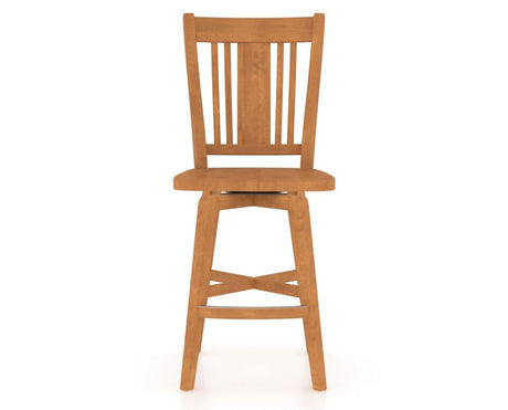 Canadel Swivel Counter Stool 7250 in Honey Washed, front view