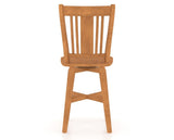 Canadel Swivel Counter Stool 7250 in Honey Washed, back view
