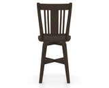 Canadel Swivel Counter Stool 7250 in Wood Seat and 59 Davy's Grey, back view