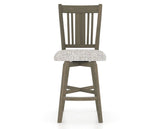 Canadel Swivel Counter Stool 7250 in FP Crypton® and 08 Shadow, front view