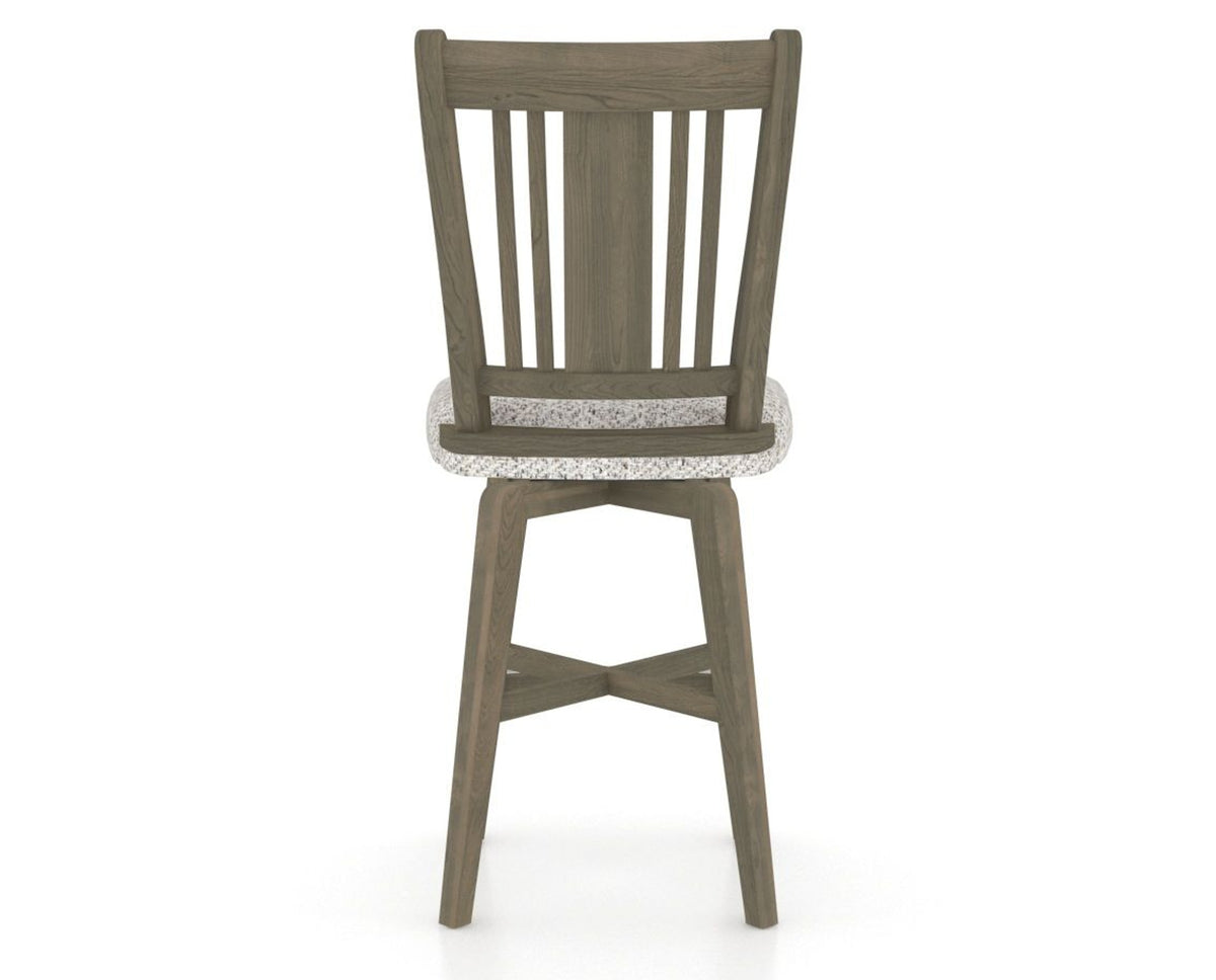 Canadel Swivel Counter Stool 7250 in FP Crypton® and 08 Shadow, back view