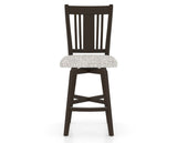 Canadel Swivel Counter Stool 7250 in FP Crypton® and 59 Davy's Grey, front view
