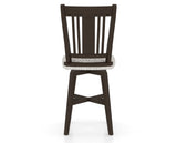 Canadel Swivel Counter Stool 7250 in FP Crypton® and 59 Davy's Grey, back view