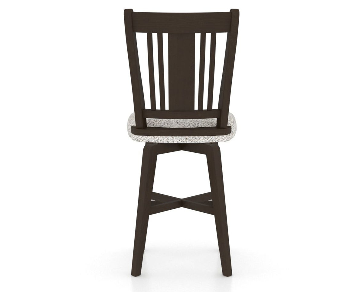 Canadel Swivel Counter Stool 7250 in FP Crypton® and 59 Davy's Grey, back view
