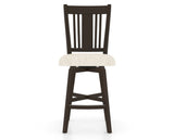 Canadel Swivel Counter Stool 7250 in FT InsideOut® and 59 Davy's Grey, front view