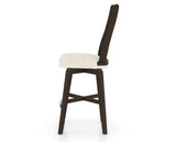 Canadel Swivel Counter Stool 7250 in FT InsideOut® and 59 Davy's Grey, side view