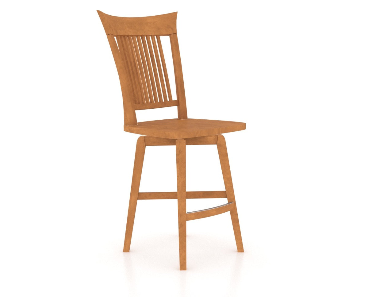 Canadel Core Counter Stool 7270 in Honey Washed, three-quarter view