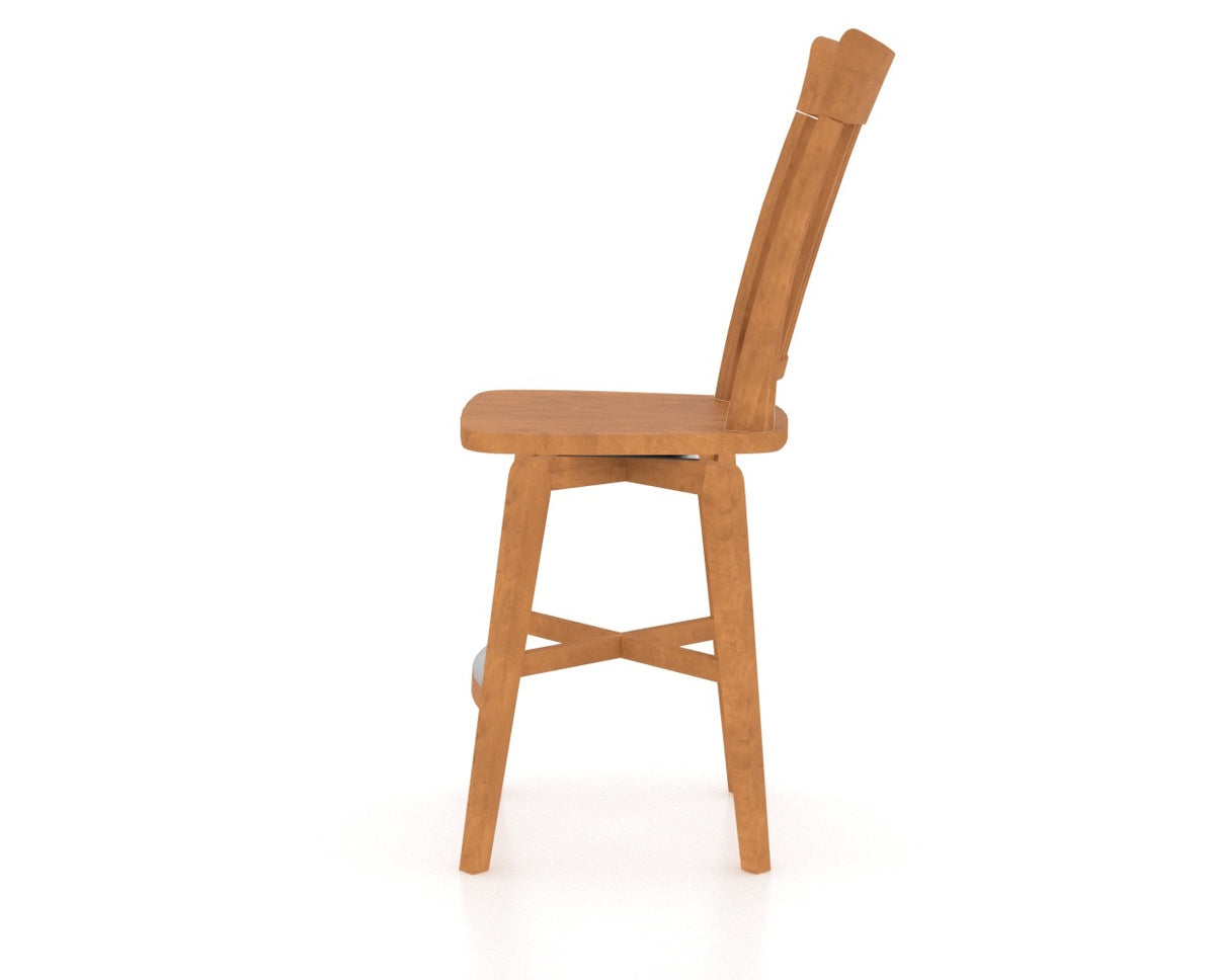 Canadel Core Counter Stool 7270 in Honey Washed, side view