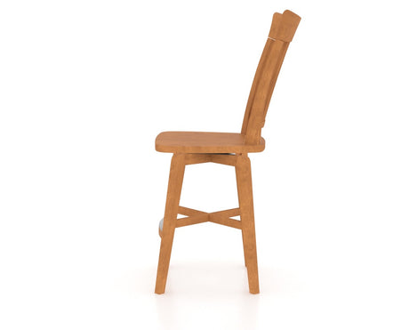 Canadel Core Counter Stool 7270 in Honey Washed, side view