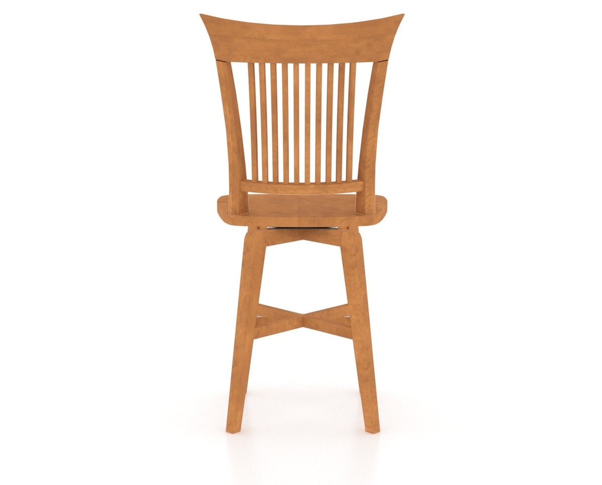 Canadel Core Counter Stool 7270 in Honey Washed, back view