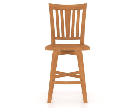 Canadel Swivel Counter Stool 7351 in Honey Washed, front view