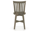 Canadel Swivel Counter Stool 7351 in Wood Seat and 08 Shadow, back view