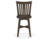 Canadel Swivel Counter Stool 7351 in Wood Seat and 29 Hazelnut Washed, back view