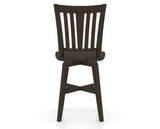 Canadel Swivel Counter Stool 7351 in Wood Seat and 59 Davy's Grey, back view