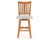 Canadel Swivel Counter Stool 7351 in FP Crypton® and 01 Honey Washed, front view