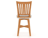 Canadel Swivel Counter Stool 7351 in FP Crypton® and 01 Honey Washed, back view