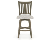 Canadel Swivel Counter Stool 7351 in FP Crypton® and 08 Shadow, front view
