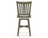 Canadel Swivel Counter Stool 7351 in FP Crypton® and 08 Shadow, back view