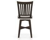 Canadel Swivel Counter Stool 7351 in FP Crypton® and 59 Davy's Grey, back view