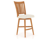 Canadel Swivel Counter Stool 7351 in FT InsideOut® and 01 Honey Washed, three-quarter view