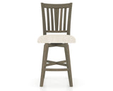 Canadel Swivel Counter Stool 7351 in FT InsideOut® and 08 Shadow, front view