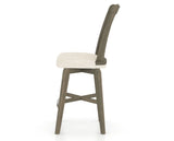 Canadel Swivel Counter Stool 7351 in FT InsideOut® and 08 Shadow, side view