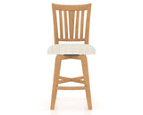 Canadel Swivel Counter Stool 7351 in FT InsideOut® and 20 Caramel Washed, front view