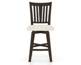 Canadel Swivel Counter Stool 7351 in FT InsideOut® and 59 Davy's Grey, front view