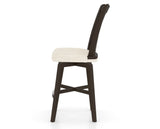 Canadel Swivel Counter Stool 7351 in FT InsideOut® and 59 Davy's Grey, side view