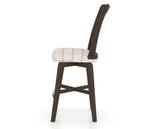 Canadel Swivel Counter Stool 7351 in OZ Fabric and 29 Hazelnut Washed, side view