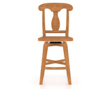 Canadel Swivel Counter Stool 7600 in Honey Washed, front view