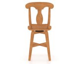 Canadel Swivel Counter Stool 7600 in Honey Washed, back view
