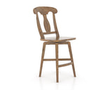 Canadel Champlain Counter Stool 7600 in Oak Washed, three-quarter view