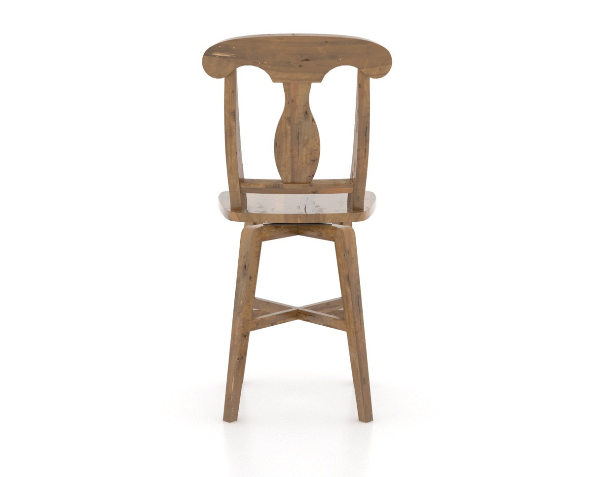Canadel Champlain Counter Stool 7600 in Oak Washed, back view