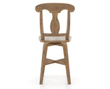 Canadel Champlain Swivel Counter Stool 7600 in Oak Washed, back view