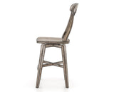 Canadel Champlain Swivel Counter Stool 7600 in Wood Seat and 72 Heritage Nature, side view